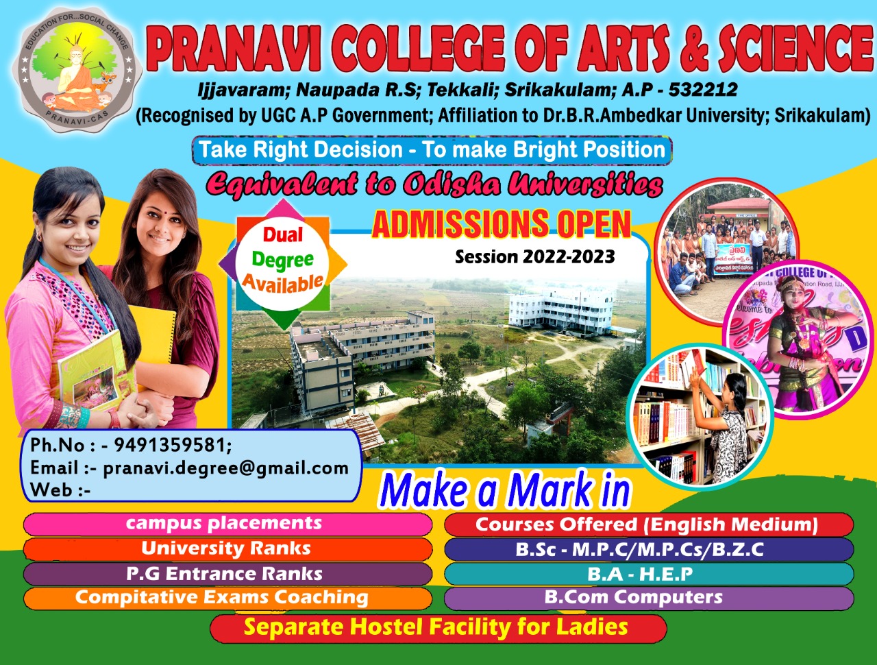 Welcome To Pranavi College of Arts and Science 